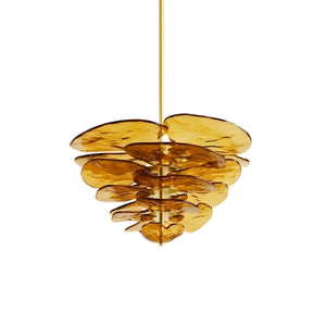 Petals Gold Murano Chandelier