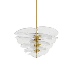 Petals Gold Murano Chandelier