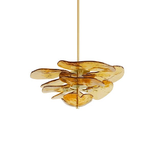 Petals Gold Murano Chandelier