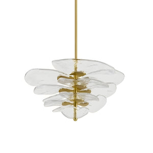 Petals Gold Murano Chandelier