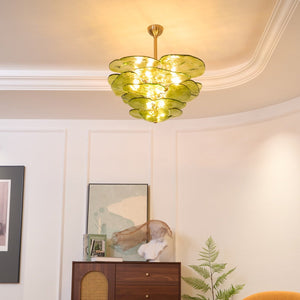 Petals Gold Murano Chandelier