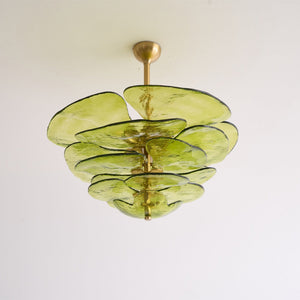 Petals Gold Murano Chandelier
