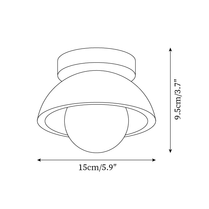 Piedra Ceiling Light