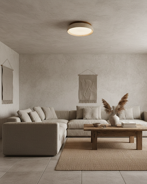 Piedra Travertine Ceiling Light