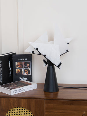 Alabaster Petal Table Lamp