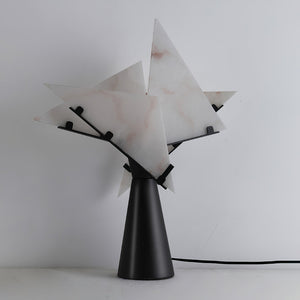 Alabaster Petal Table Lamp