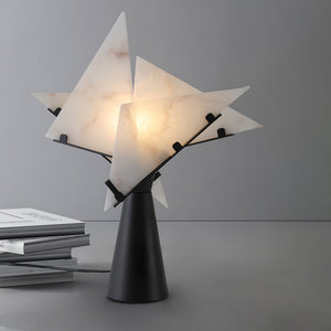 Alabaster Petal Table Lamp