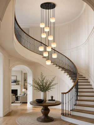 Pillow Alabaster Cluster Chandelier