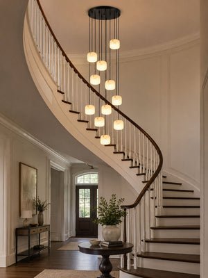 Pillow Alabaster Cluster Chandelier