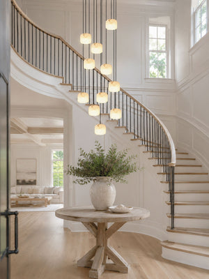 Pillow Alabaster Cluster Chandelier