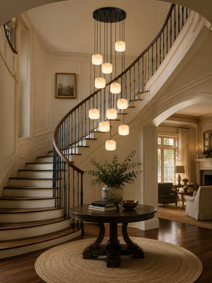 Pillow Alabaster Cluster Chandelier