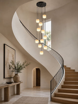 Pillow Alabaster Cluster Chandelier