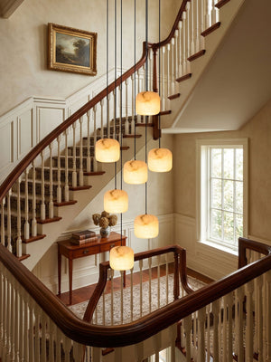 Pillow Alabaster Cluster Chandelier