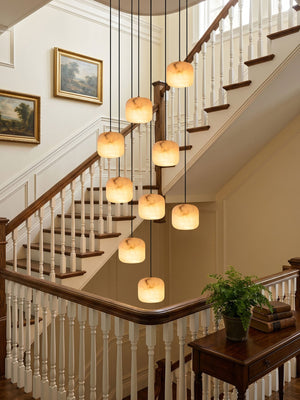 Pillow Alabaster Cluster Chandelier