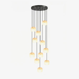 Pillow Alabaster Cluster Chandelier