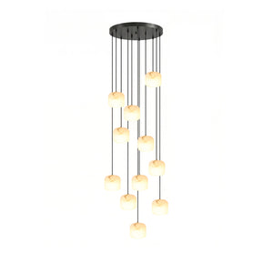 Pillow Alabaster Cluster Chandelier
