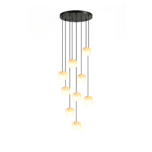 Pillow Alabaster Cluster Chandelier