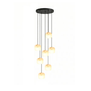 Pillow Alabaster Cluster Chandelier