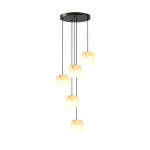Pillow Alabaster Cluster Chandelier