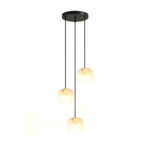 Pillow Alabaster Cluster Chandelier