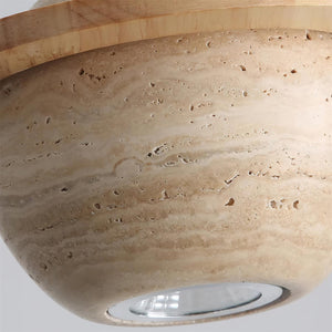 Planet Travertine Pendant Light