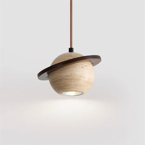 Planet Travertine Pendant Light