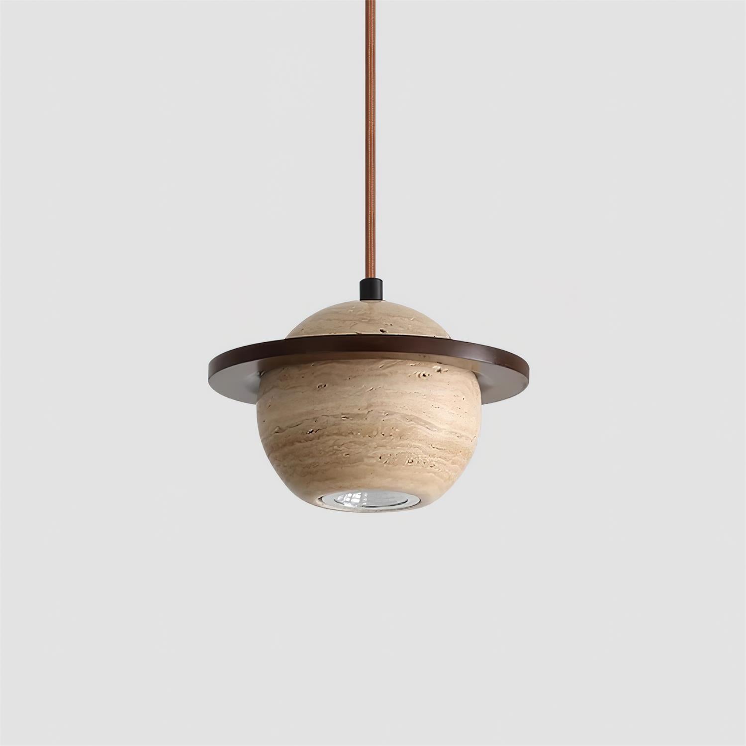 Planet Travertine Pendant Light