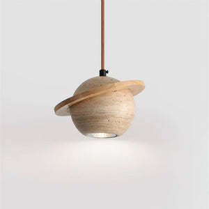 Planet Travertine Pendant Light