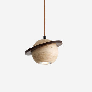 Planet Travertine Pendant Light