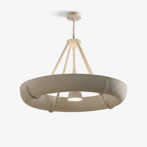 Plaster Drum Chandelier