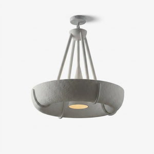 Plaster Drum Chandelier