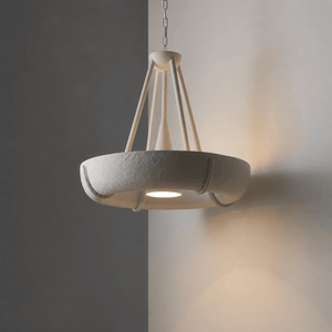 Plaster Drum Chandelier