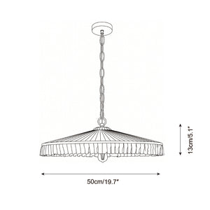 Plivelle Pleated Pendant Light