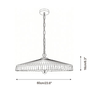 Plivelle Pleated Pendant Light