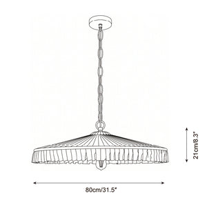 Plivelle Pleated Pendant Light