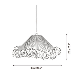 Pluma Fringe Pendant Light