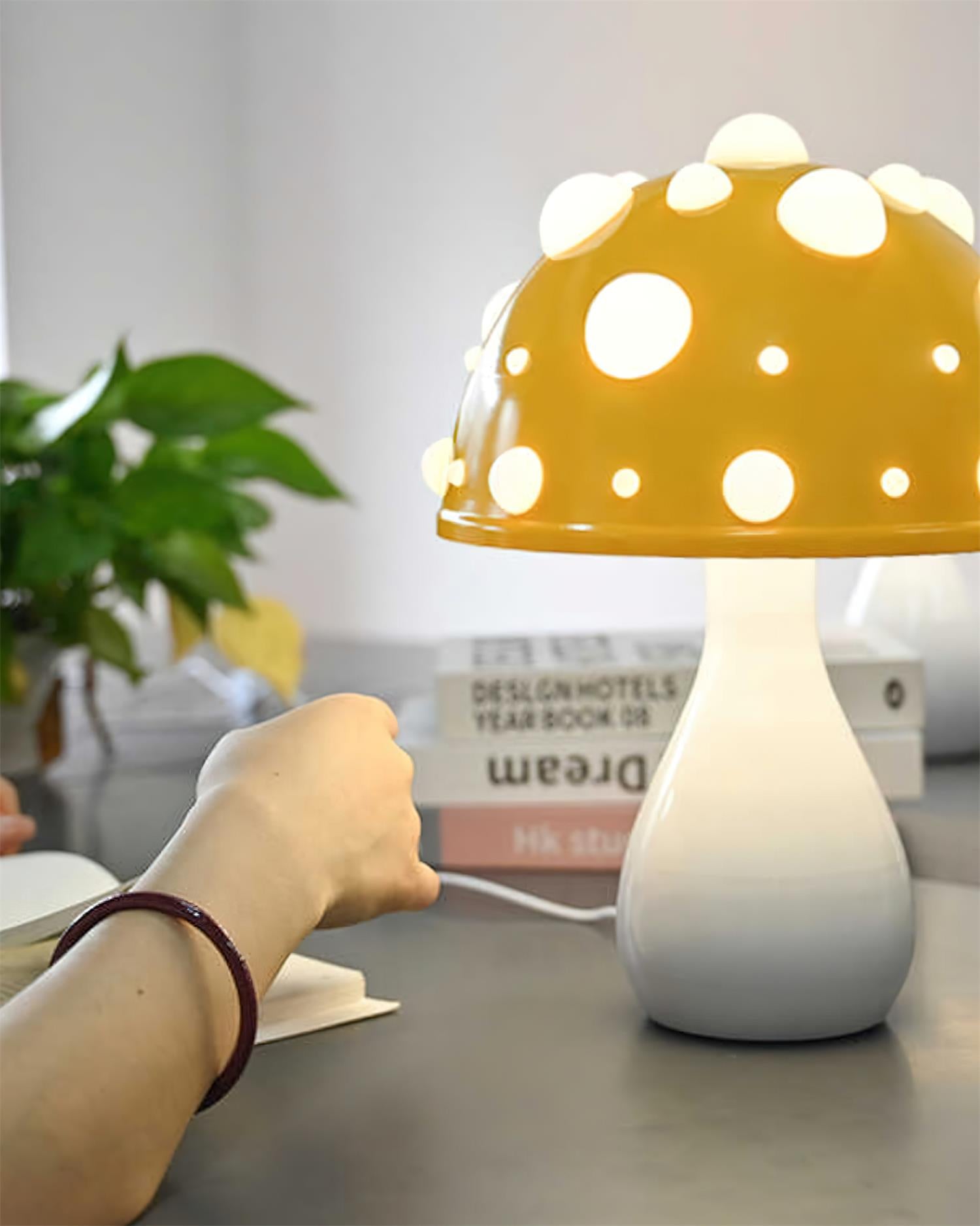 Poisonous Mushrooms Table Lamp