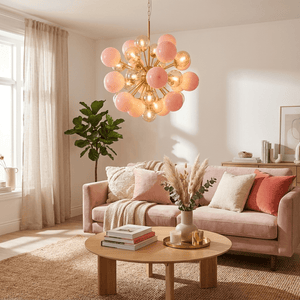 Pomelia Glass Globe Sputnik Chandelier