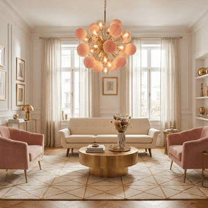 Pomelia Glass Globe Sputnik Chandelier