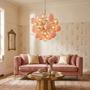 Pomelia Glass Globe Sputnik Chandelier