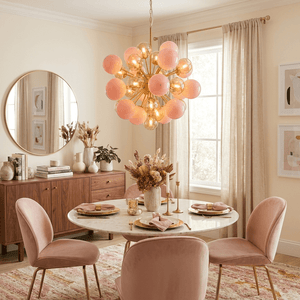 Pomelia Glass Globe Sputnik Chandelier