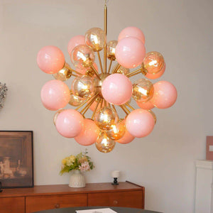 Pomelia Glass Globe Sputnik Chandelier
