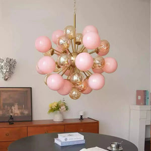 Pomelia Glass Globe Sputnik Chandelier
