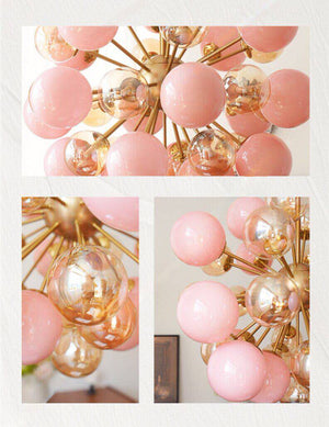 Pomelia Glass Globe Sputnik Chandelier