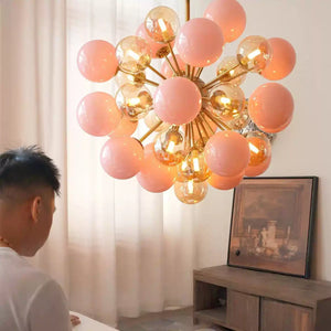 Pomelia Glass Globe Sputnik Chandelier