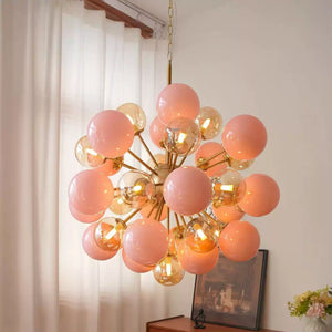 Pomelia Glass Globe Sputnik Chandelier