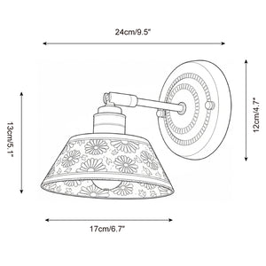 Porcelain Indigo Wall Lamp