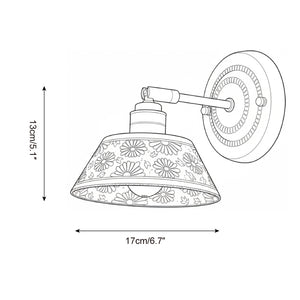 Porcelain Indigo Wall Lamp