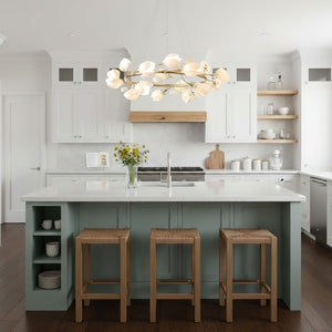 Porcelain Magnolia Chandelier