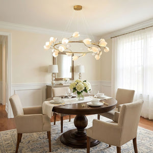 Porcelain Magnolia Chandelier